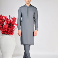 Blended Granite Unstitched Suit - J. Junaid Jamshed