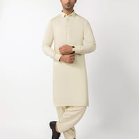 Blended Pastel Lime Unstitched Suit - J. Junaid Jamshed