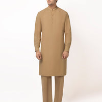 Blended Mustard Unstitched Suit - J. Junaid Jamshed