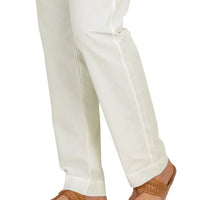 Cotton Off White Trouser - J. Junaid Jamshed