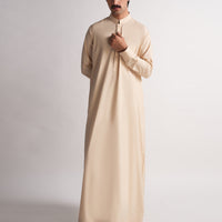 Blended Beige Jubba - J. Junaid Jamshed