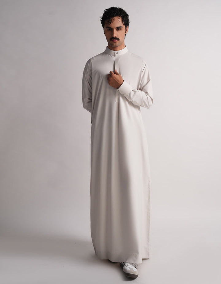 Blended White Jubba - J. Junaid Jamshed