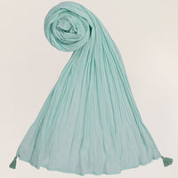 Lawn Sea Green Dupatta - J. Junaid Jamshed