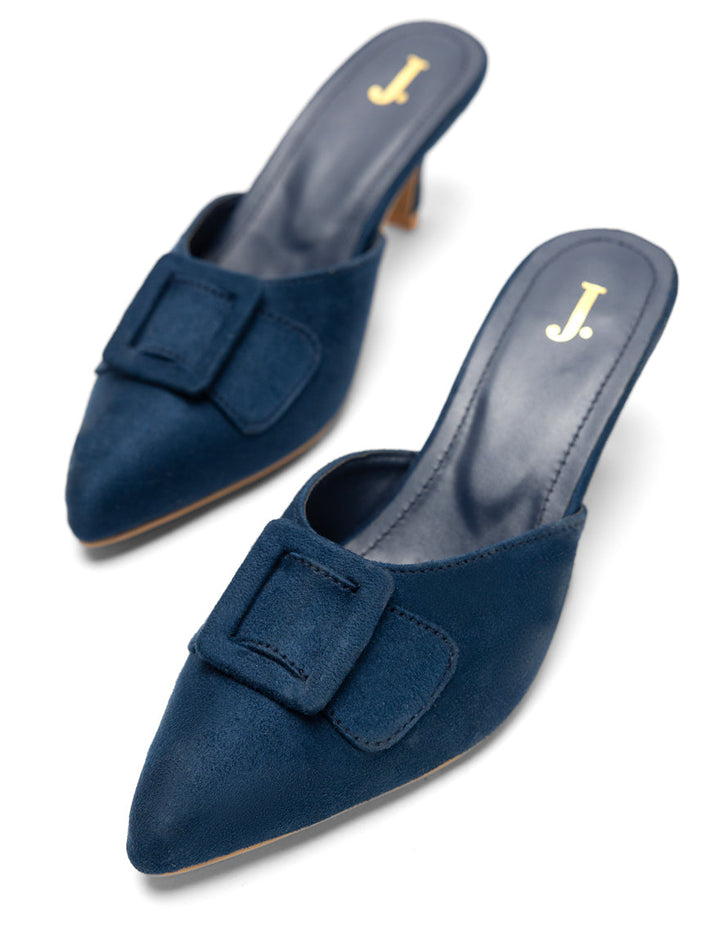 Navy Blue Chappal - J. Junaid Jamshed