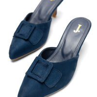 Navy Blue Chappal - J. Junaid Jamshed