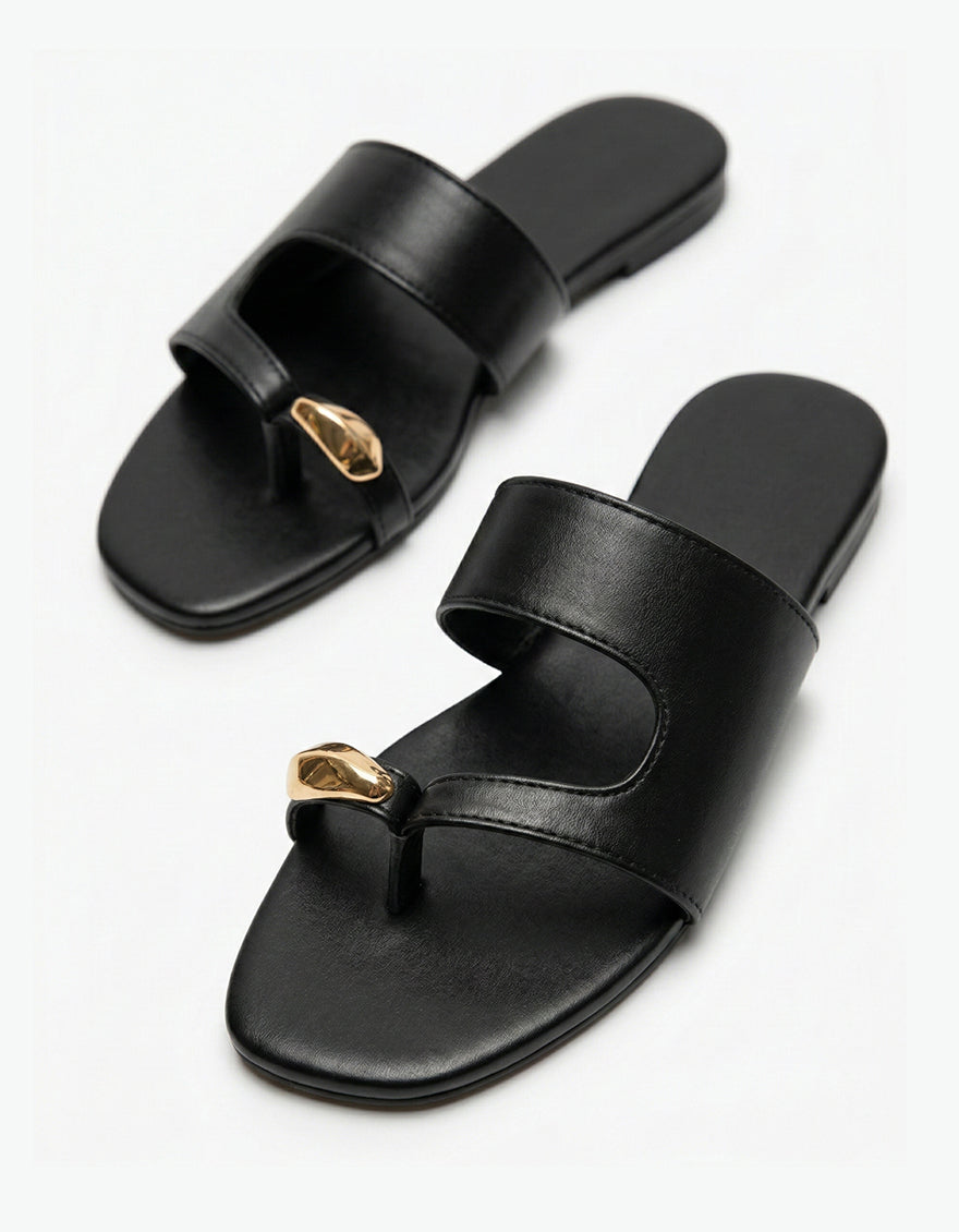 Black Chappal - J. Junaid Jamshed