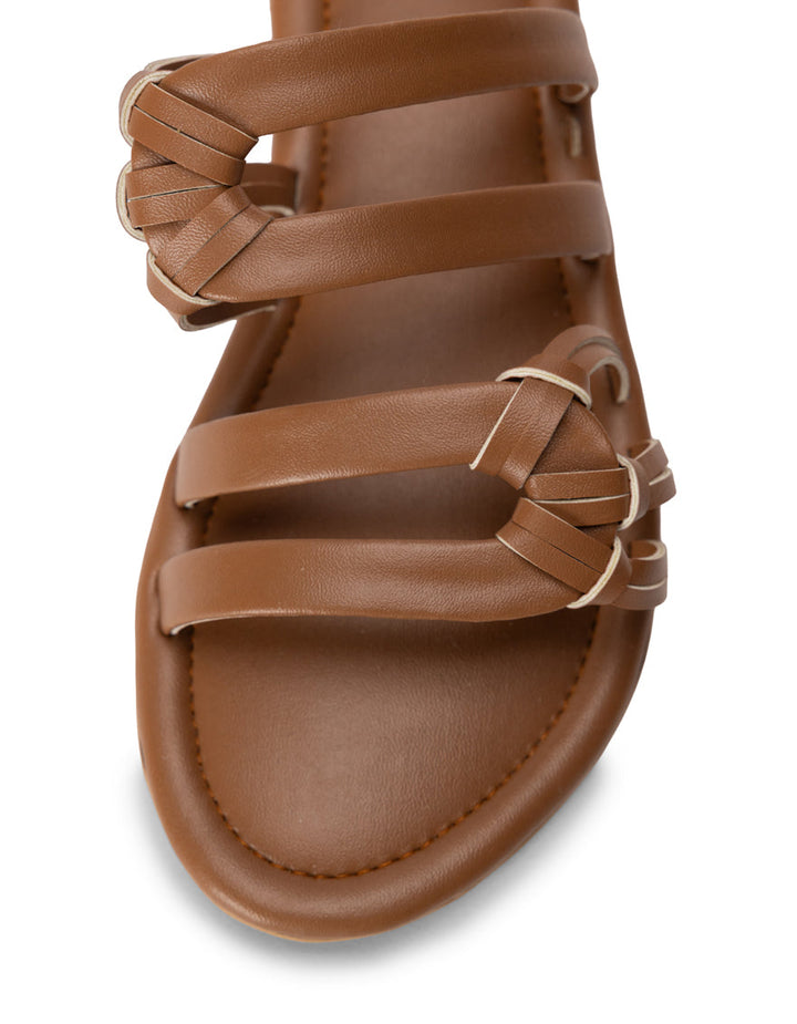 Rexine Brown Chappal - J. Junaid Jamshed