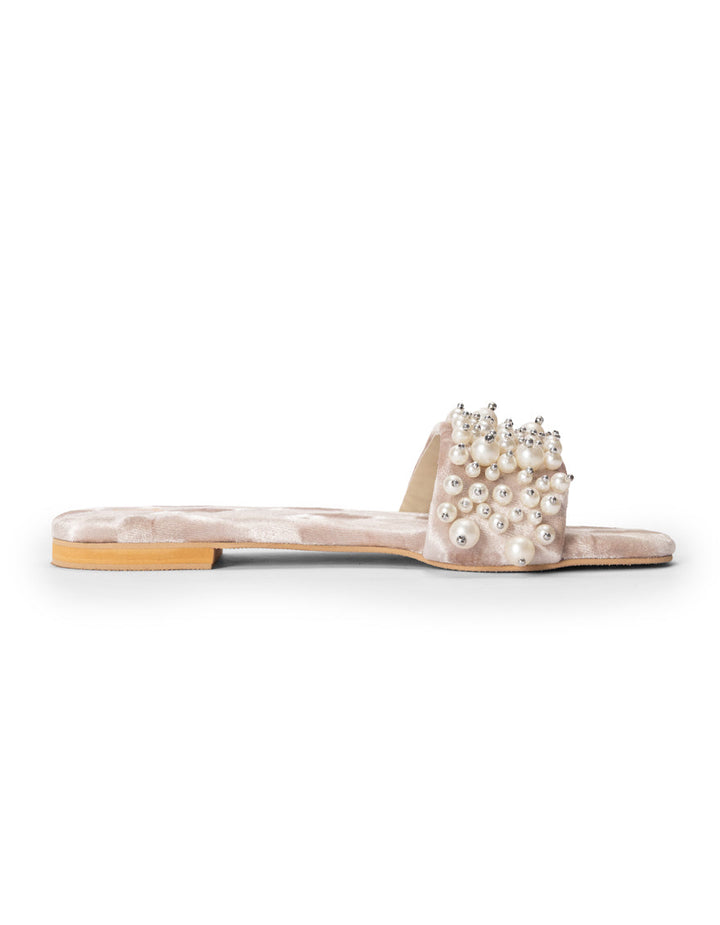 Suede Pink Chappal - J. Junaid Jamshed