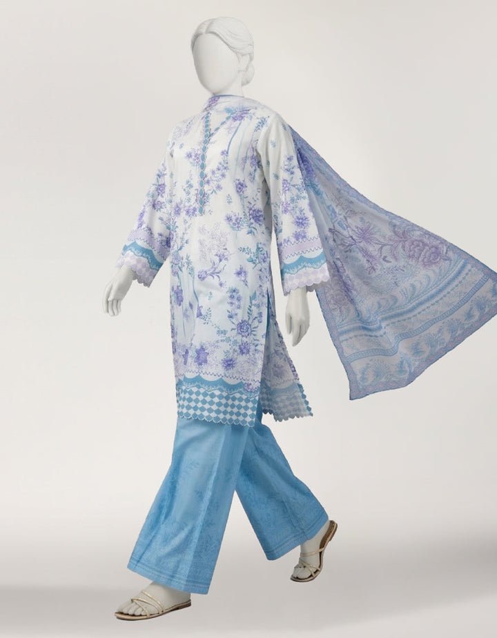 White Stitched Suit - J. Junaid Jamshed