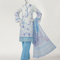 White Stitched Suit - J. Junaid Jamshed