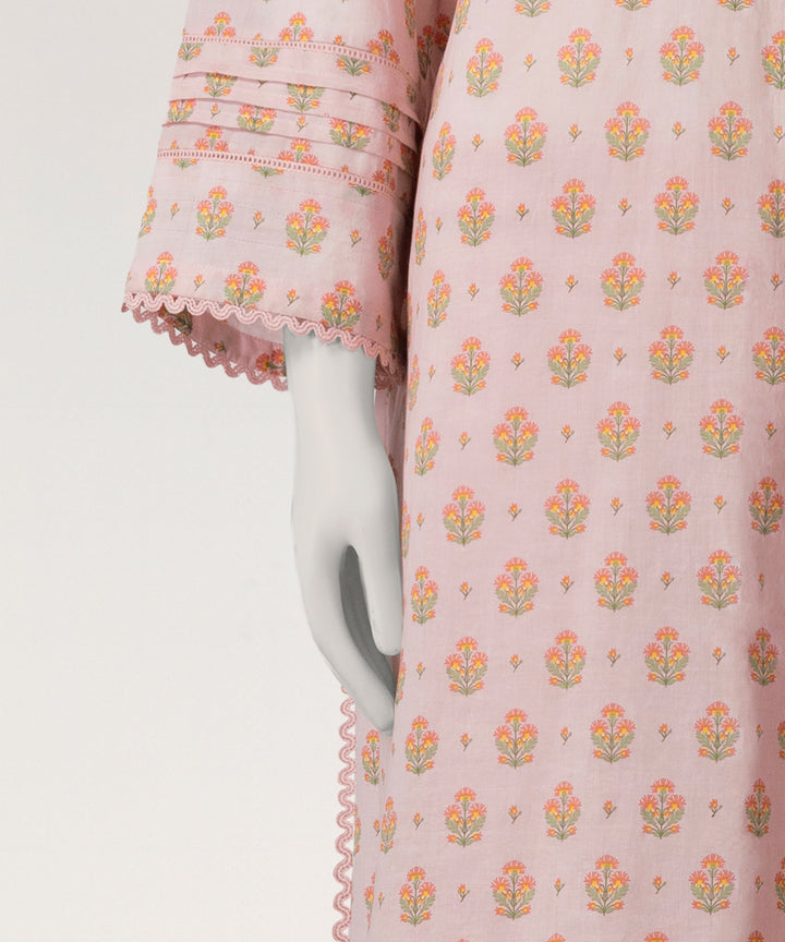 Lawn Pink Stitched Suit - J. Junaid Jamshed