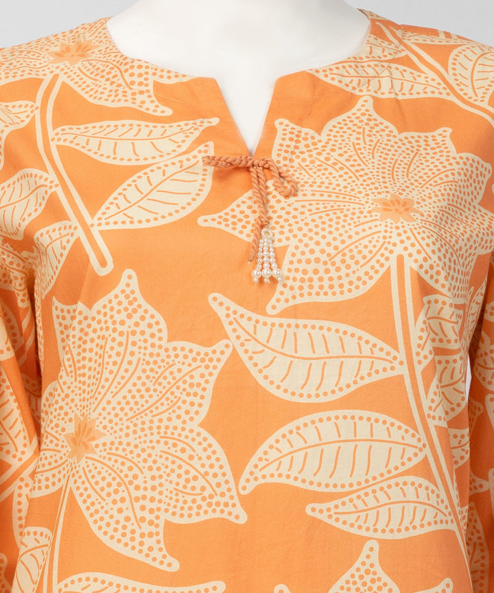 Liminal Orange Stitched Suit - J. Junaid Jamshed