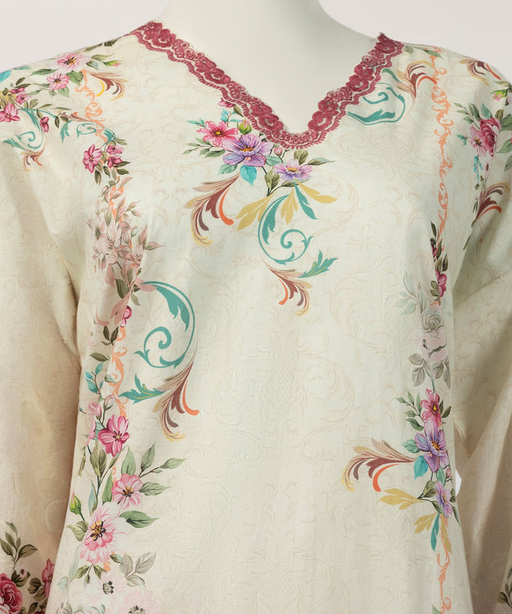 Liminal Ivory Stitched Suit - J. Junaid Jamshed