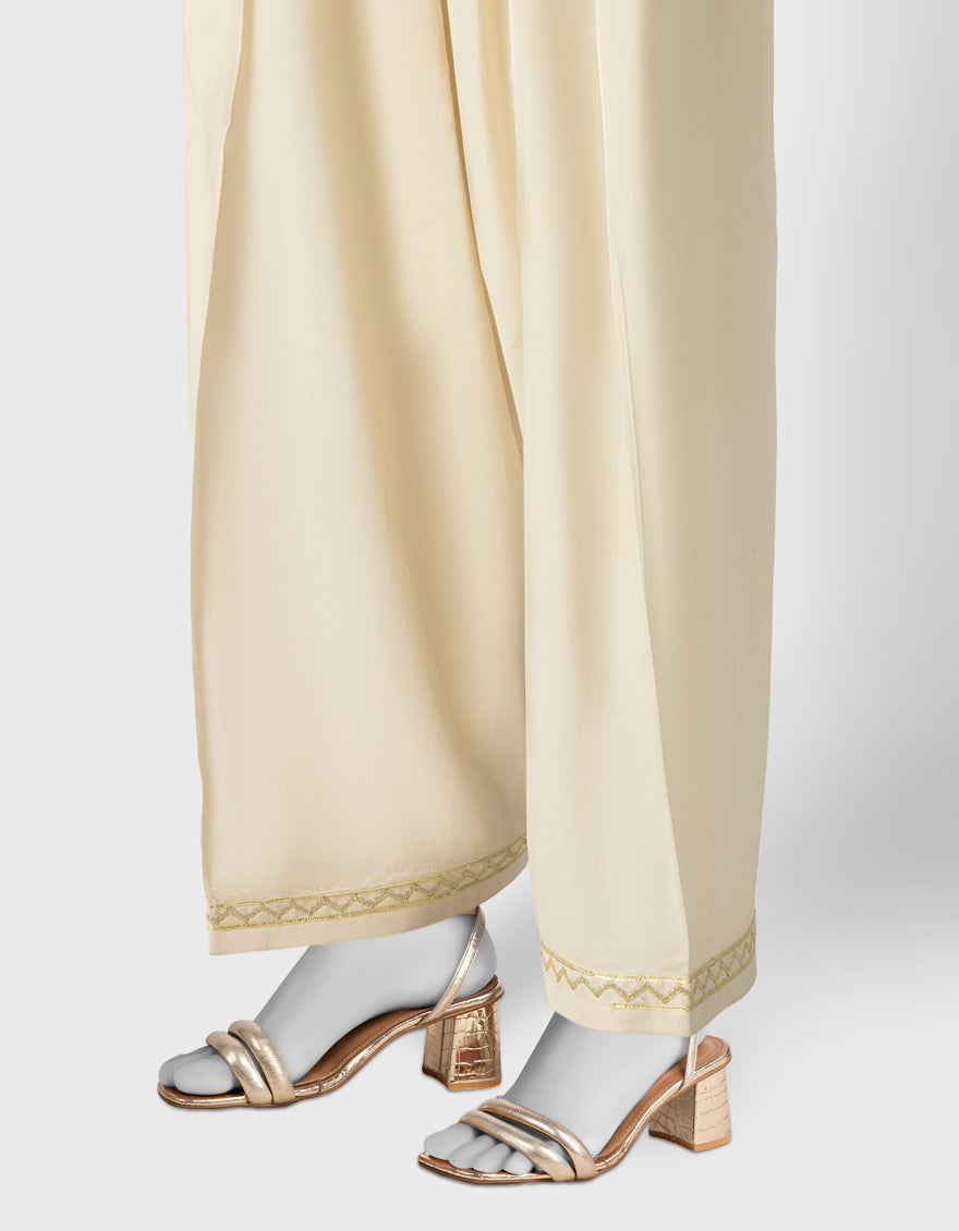 Lawn Beige Shalwar - J. Junaid Jamshed
