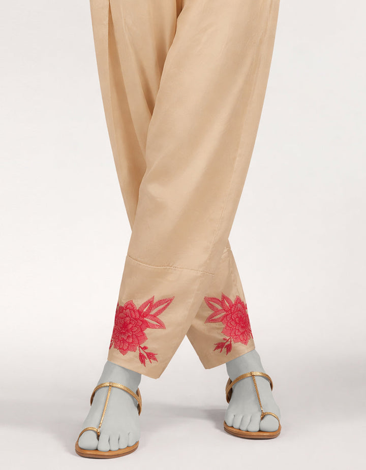 Lawn Off White Shalwar - J. Junaid Jamshed