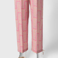 Lawn Pink Trouser - J. Junaid Jamshed
