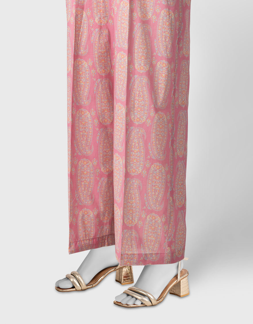 Lawn Pink Trouser - J. Junaid Jamshed