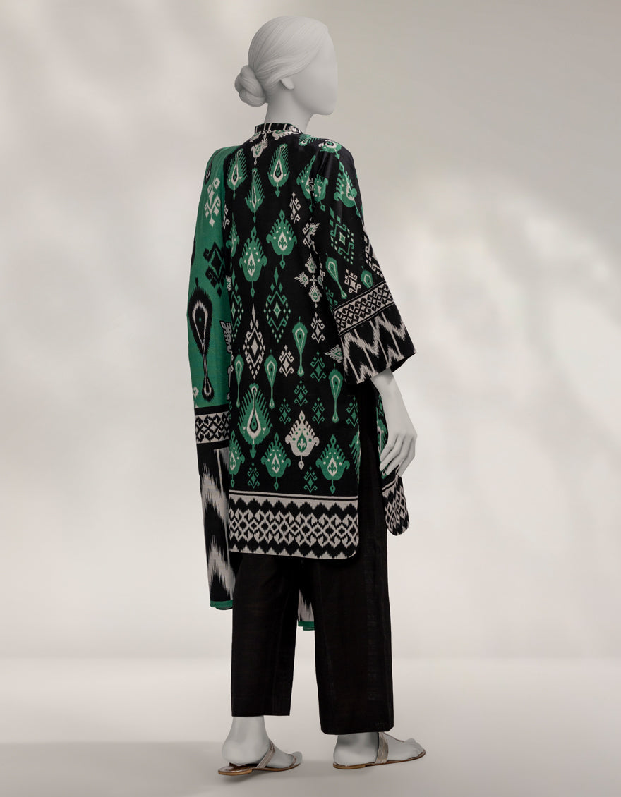 Khaddar Slub Multicolor Unstitched Suit - J. Junaid Jamshed