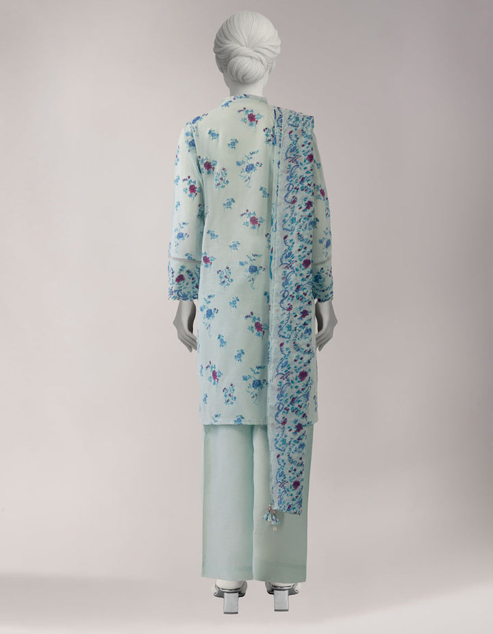 Lawn Multicolor Unstitched Suit - J. Junaid Jamshed