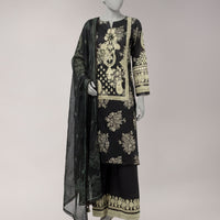 Lawn Multicolor Unstitched Suit - J. Junaid Jamshed