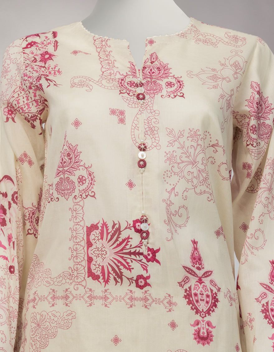 Lawn Multicolor Unstitched Suit - J. Junaid Jamshed