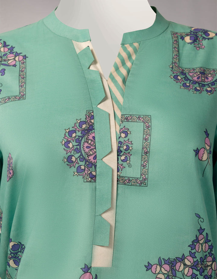 Lawn Multicolor Unstitched Suit - J. Junaid Jamshed