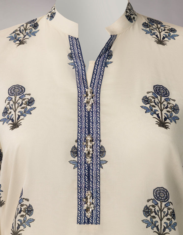 Lawn Multicolor Unstitched Suit - J. Junaid Jamshed