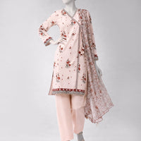 Lawn Multicolor Unstitched Suit - J. Junaid Jamshed