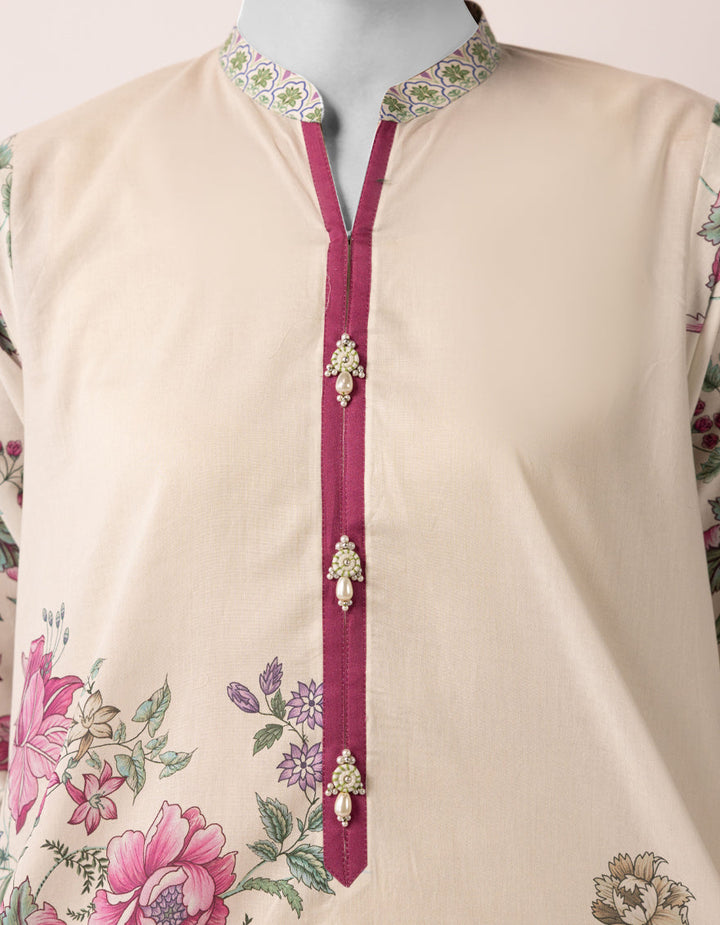 Lawn Multicolor Unstitched Suit - J. Junaid Jamshed