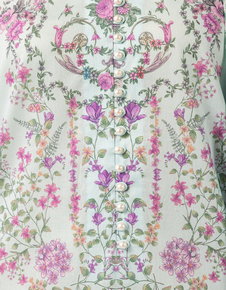 Lawn Multicolor Unstitched Suit - J. Junaid Jamshed