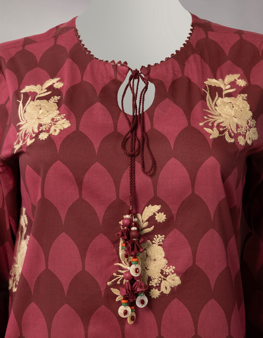 Lawn Multicolor Unstitched Suit - J. Junaid Jamshed