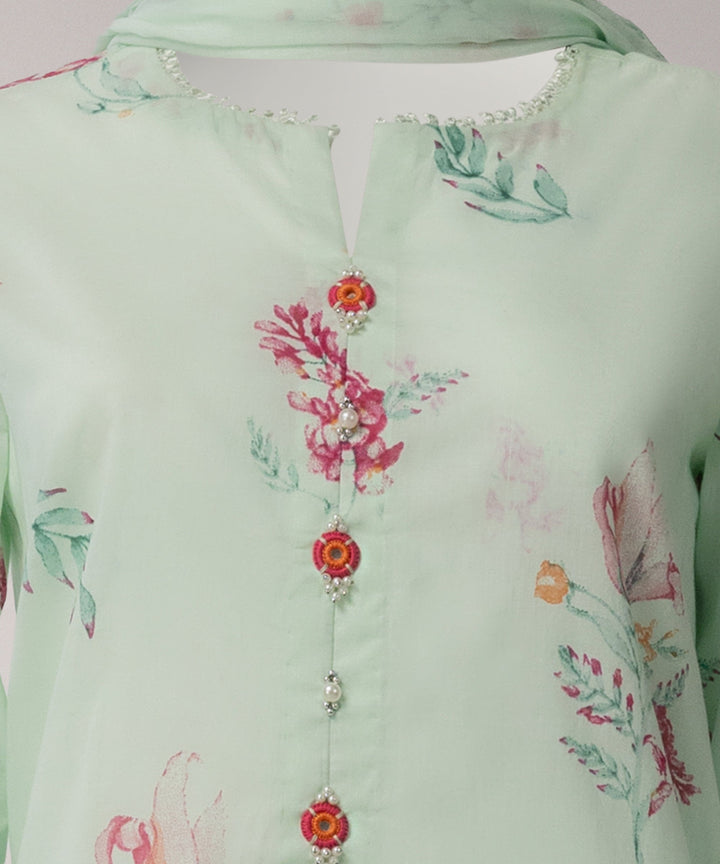 Lawn Multicolor Unstitched Suit - J. Junaid Jamshed