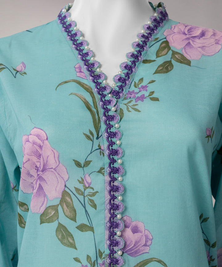 Lawn Multicolor Unstitched Suit - J. Junaid Jamshed