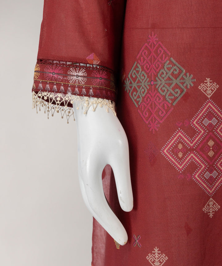 Lawn Multicolor Unstitched Suit - J. Junaid Jamshed
