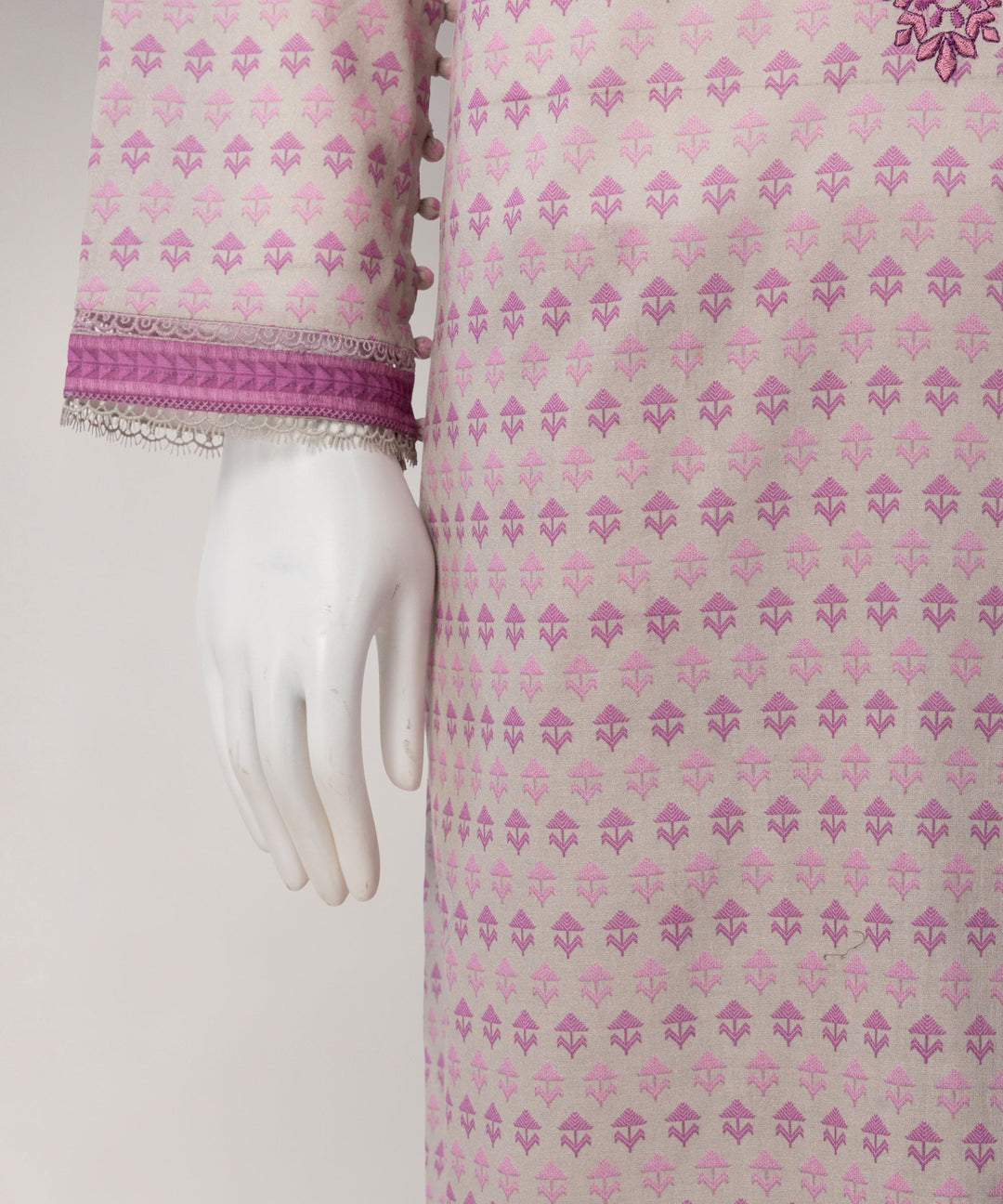 Lawn Multicolor Unstitched Suit - J. Junaid Jamshed