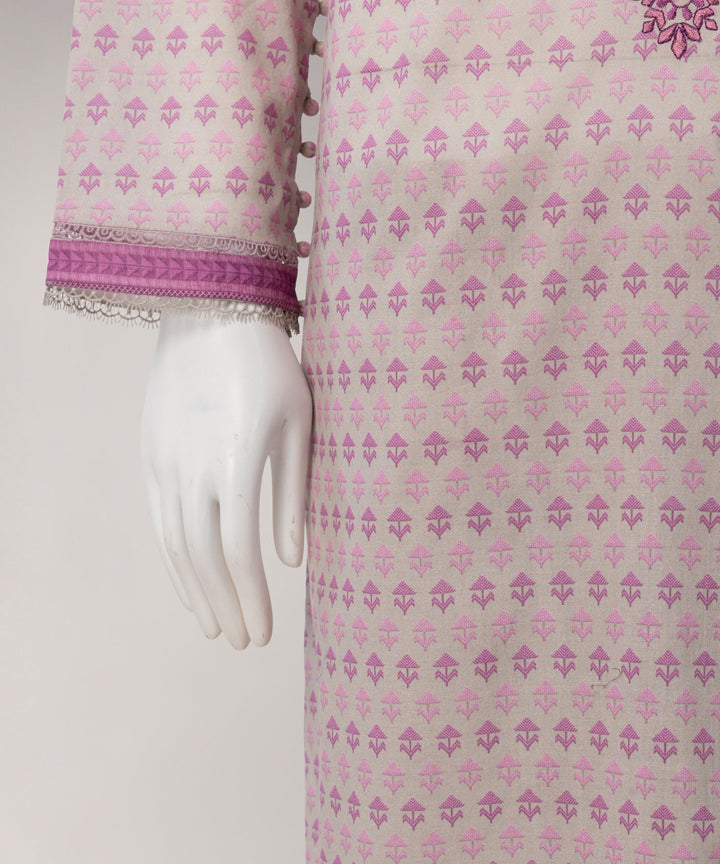 Lawn Multicolor Unstitched Suit - J. Junaid Jamshed