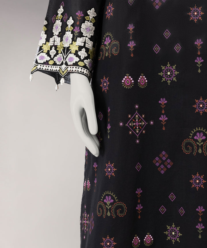 Lawn Multicolor Unstitched Suit - J. Junaid Jamshed