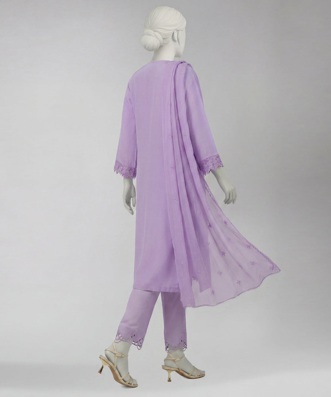 Lawn Lilac Unstitched Suit - J. Junaid Jamshed
