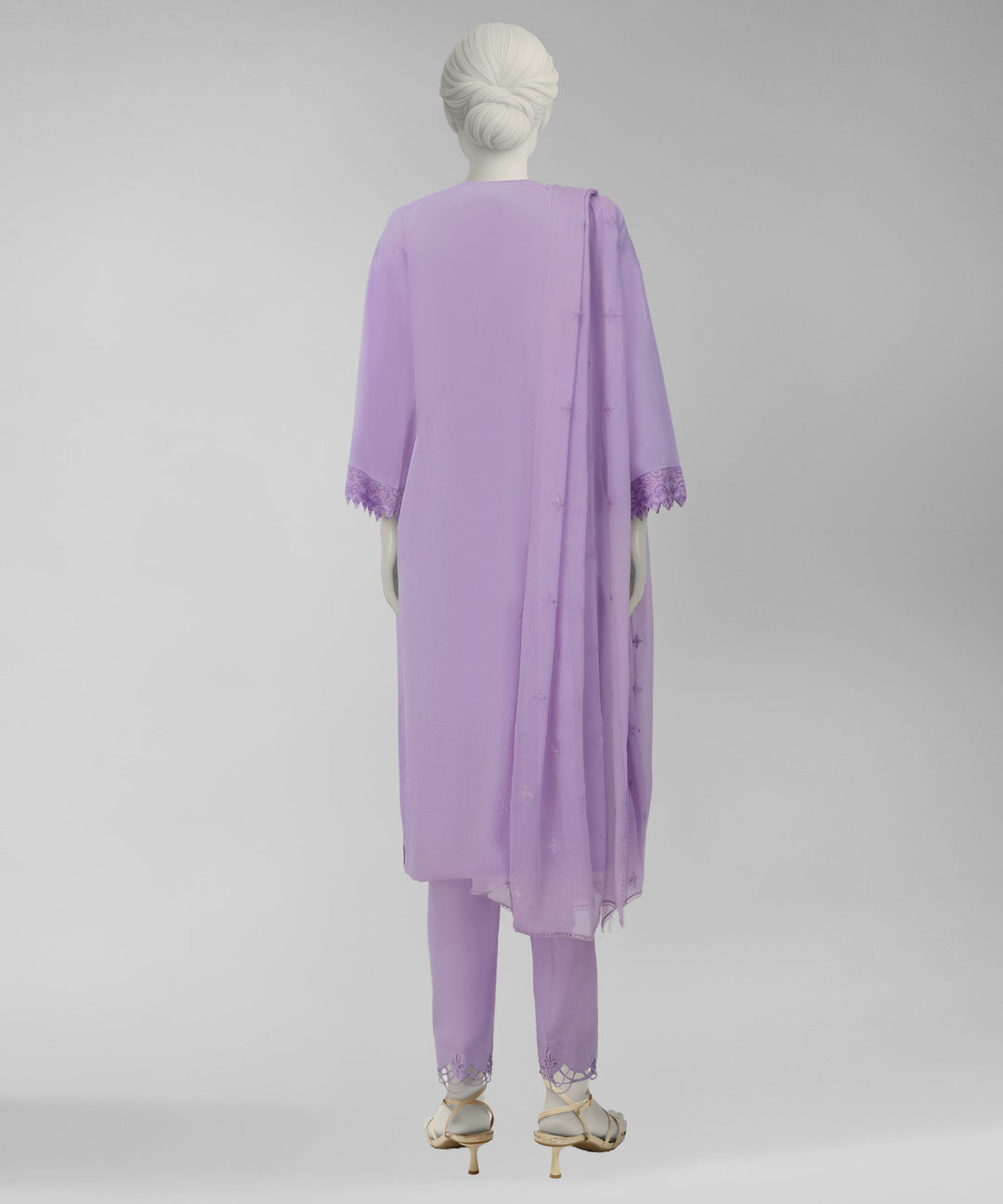 Lawn Lilac Unstitched Suit - J. Junaid Jamshed