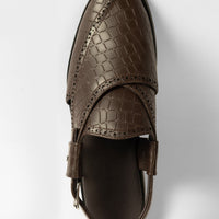 Brown Peshawari Chappal - J. Junaid Jamshed