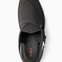 Black Peshawari Chappal - J. Junaid Jamshed