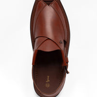 Red Peshawari Chappal - J. Junaid Jamshed