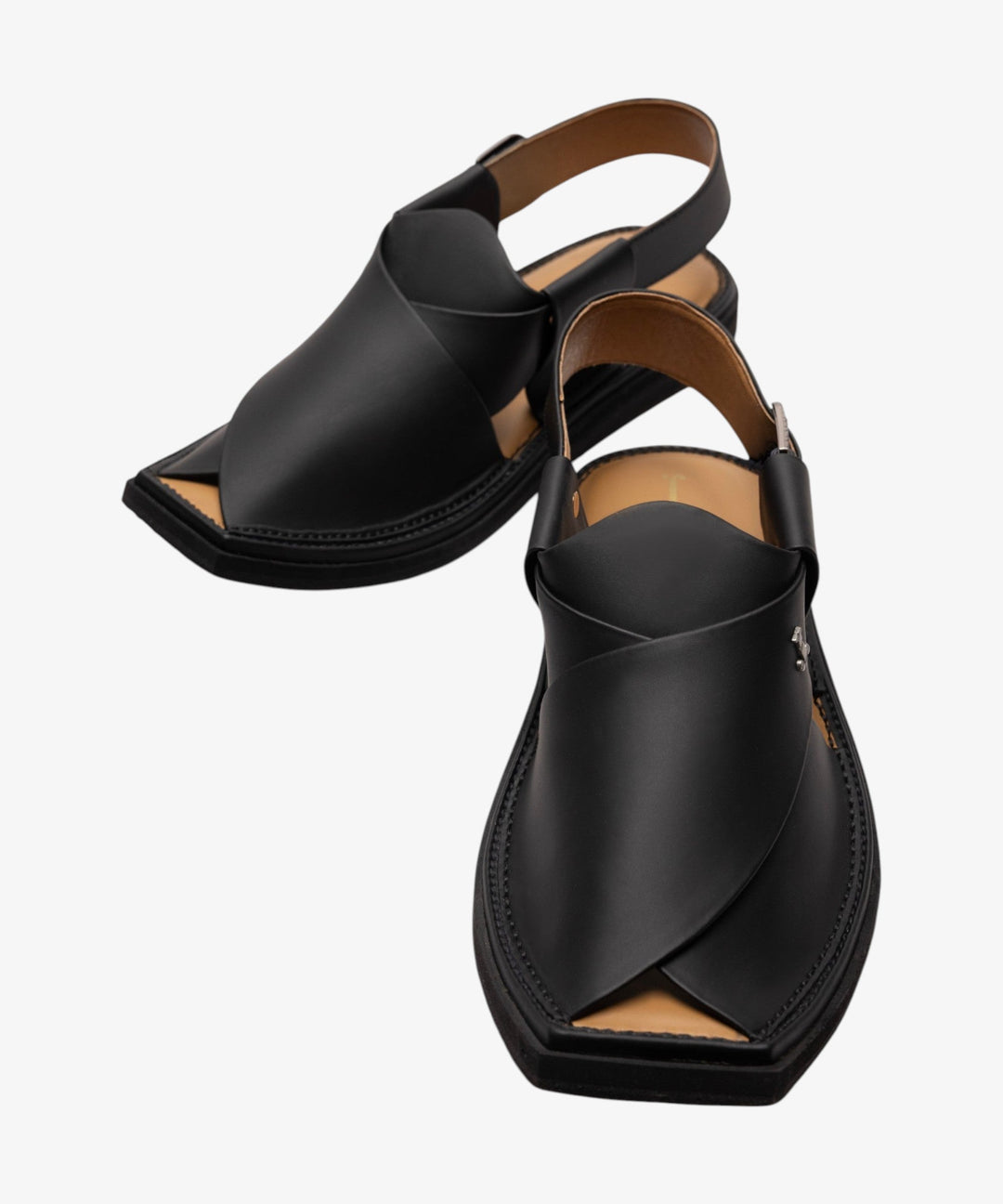 Plain Matt Black Footwear - J. Junaid Jamshed