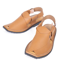 Plain Brown Peshawari Chappal - J. Junaid Jamshed