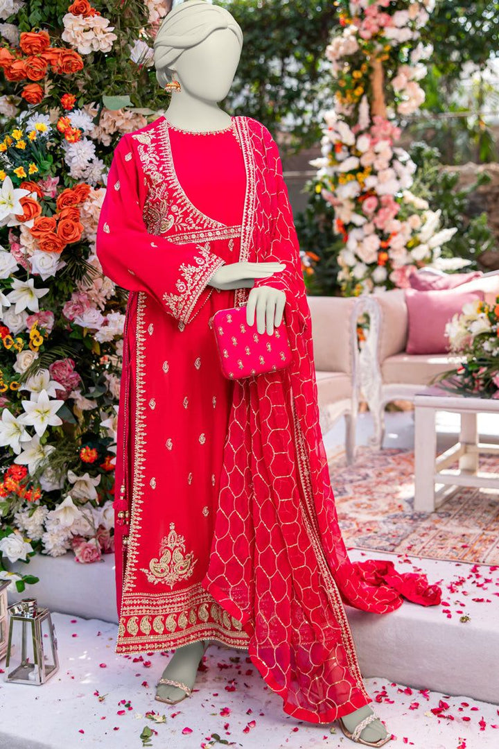 Paper Cotton Pink Stitched Suit - J. Junaid Jamshed
