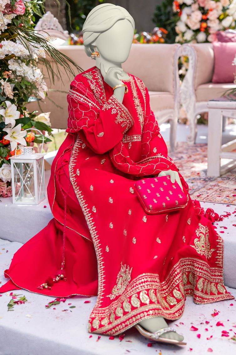 Paper Cotton Pink Stitched Suit - J. Junaid Jamshed