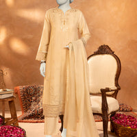 Khaddi Beige Stitched Suit - J. Junaid Jamshed