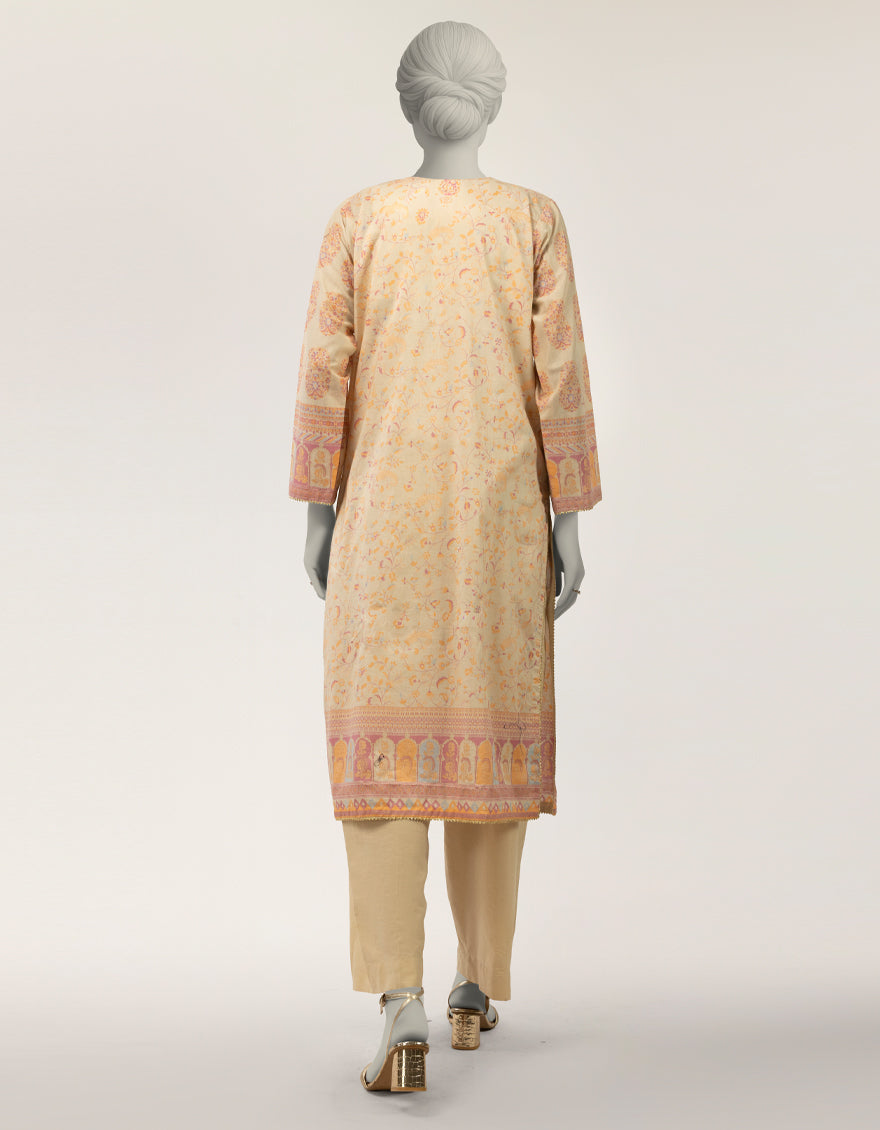 Lawn Multicolor Kurti - J. Junaid Jamshed