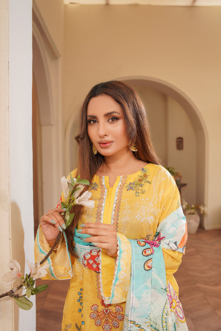 Bluebell Sunrise - Lala Mashaal Stitched