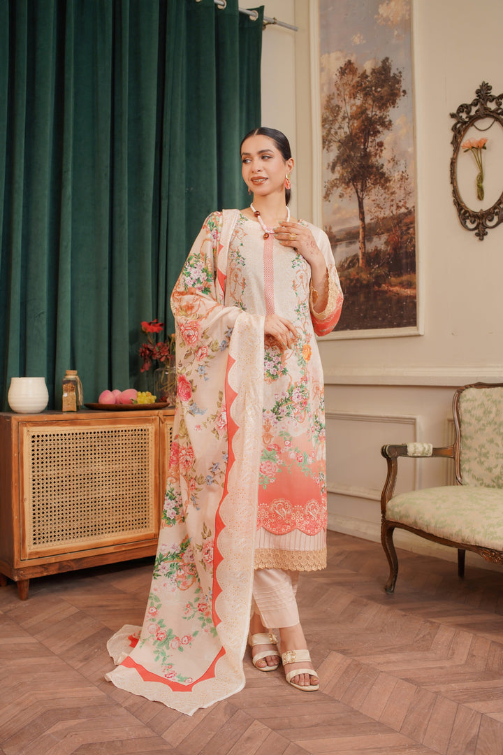 Pastel Petals - Lala Mashaal Stitched